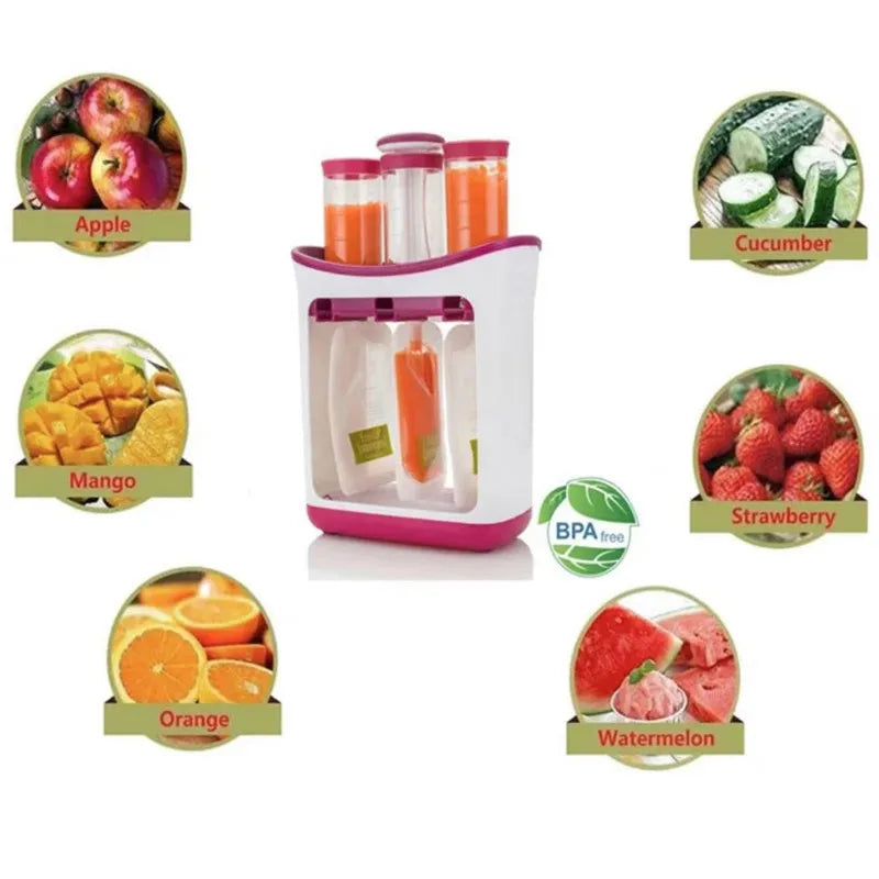 Handleiding Baby Food Dispenser Zakken Zelfgemaakte Baby Food Zakje Tankstation Voor Puree Voor Peuters